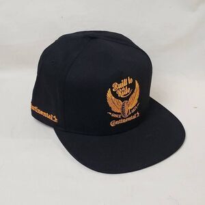 Continental Black Adjustable Baseball Cap